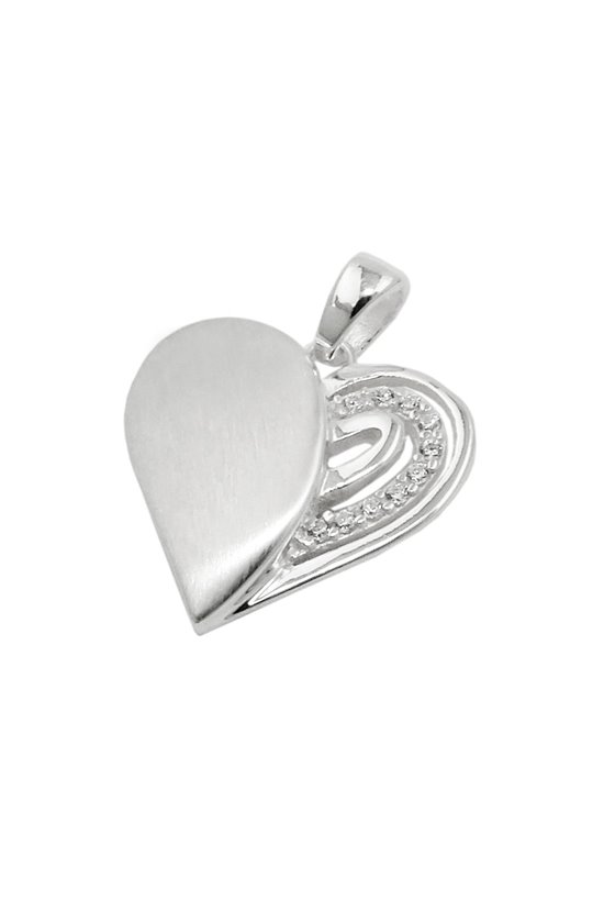 PENDANT HEART WITH ZIRCONIA SILVER 925