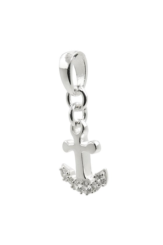 PENDANT ANCHOR WITH ZIRCONIA SILVER 925