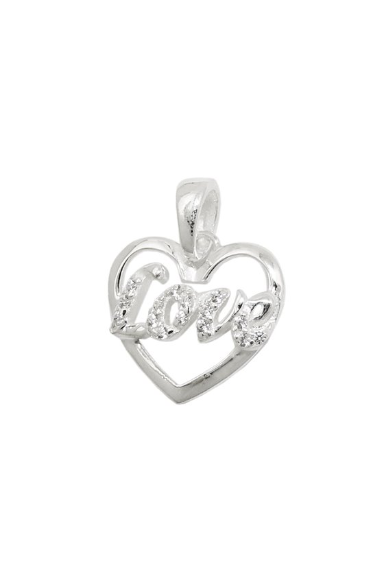 PENDANT HEART WITH ZIRCONIA SILVER 925