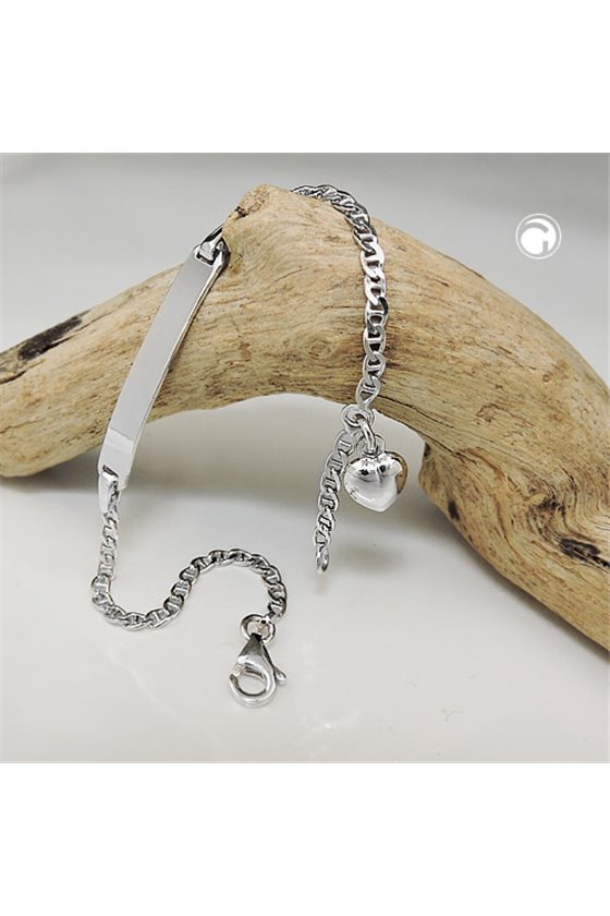 ID BRACELET CURB CHAIN SILVER 925