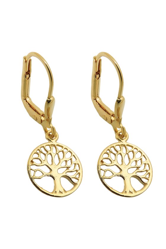 EARRINGS TREE OF LIFE 9K GOLD