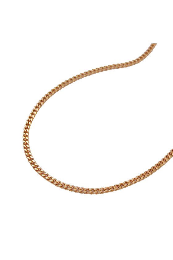 CHAIN CURB 50CM 14K REDGOLD