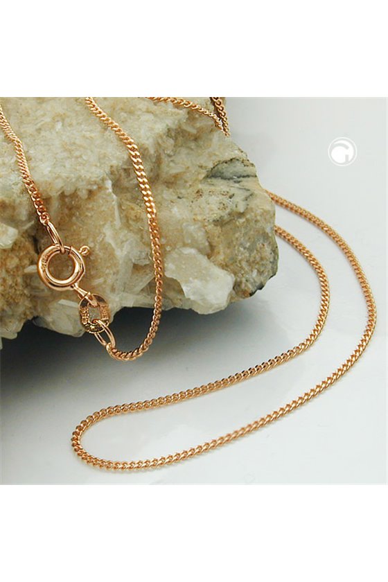CHAIN CURB 50CM 14K REDGOLD