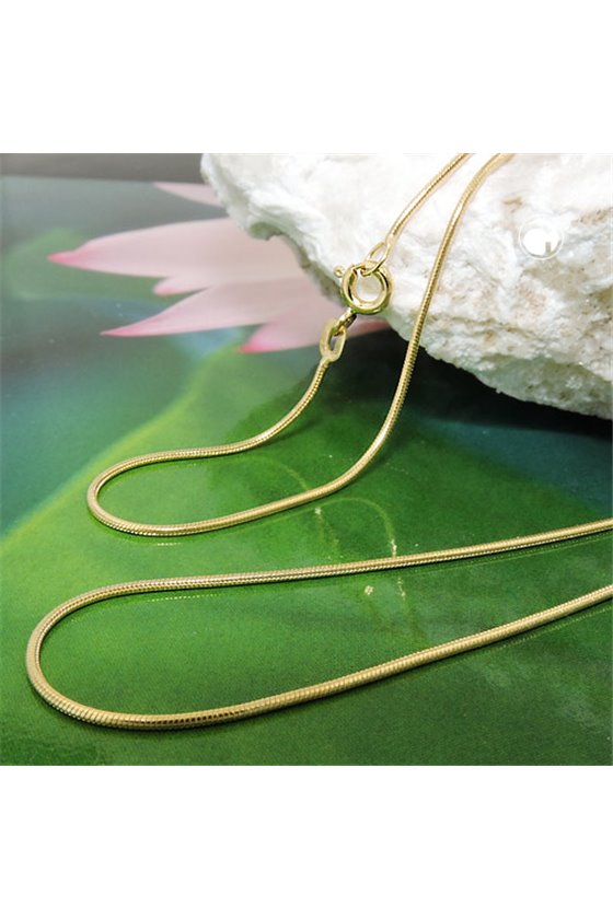 SNAKE CHAIN 45CM 1MM 14K GOLD