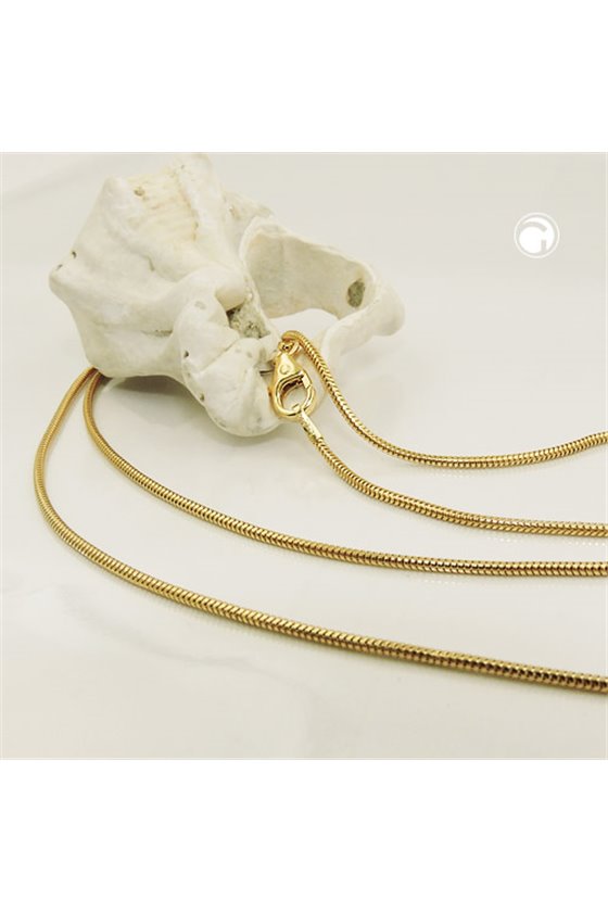 SNAKE CHAIN 50CM 1.2MM 14K GOLD
