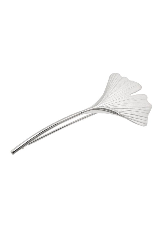 BROOCH GINKGO LEAF SILVER 925