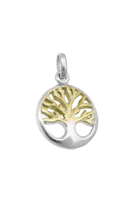 PENDANT TREE OF LIVE BICOLOR SILVER 925