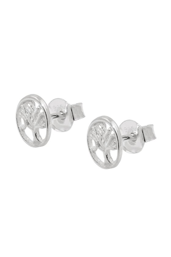 EARRINGS STUDS TREE OF LIVE SILVER 925