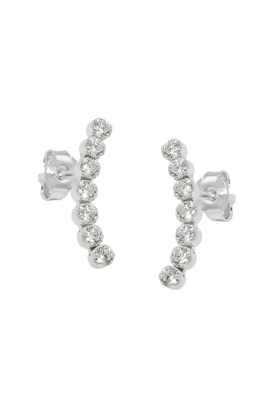 EARRINGS STUDS ZIRCONIA SILVER 925