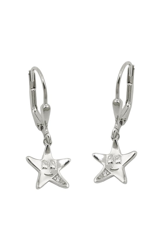 LEVERBACK EARRINGS STAR SILVER 925