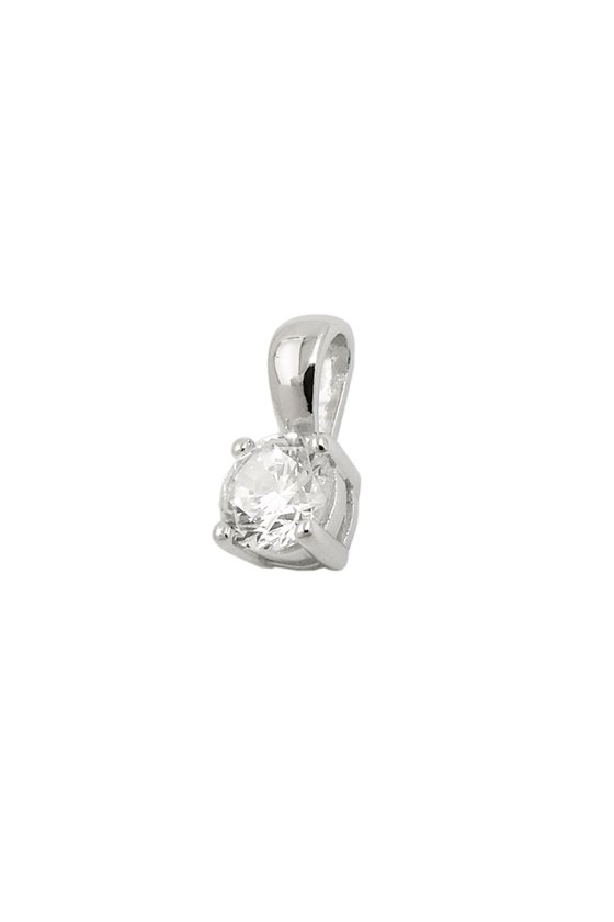 PENDANT ZIRCONIA 5MM SILVER 925