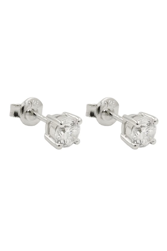 EARRINGS STUDS ZIRCONIA SILVER 925