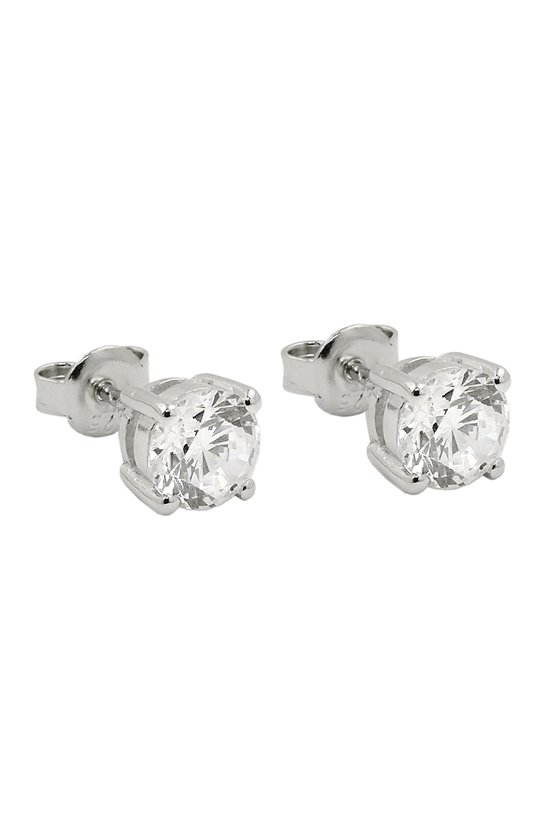 EARRINGS STUDS ZIRCONIA SILVER 925