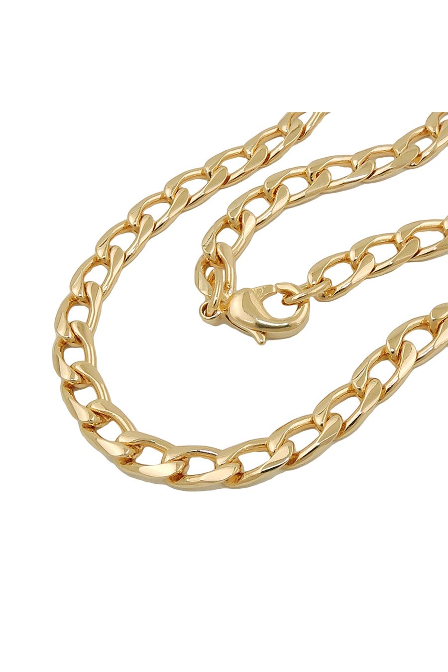 CURB CHAIN WIDE 50CM GOLD-PLATED