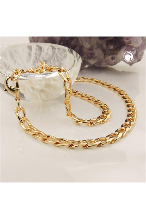 CURB CHAIN WIDE 50CM GOLD-PLATED