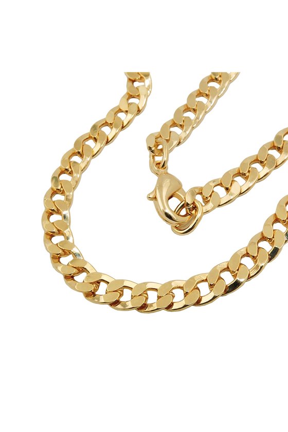 CURB CHAIN FLAT 50CM GOLD-PLATED