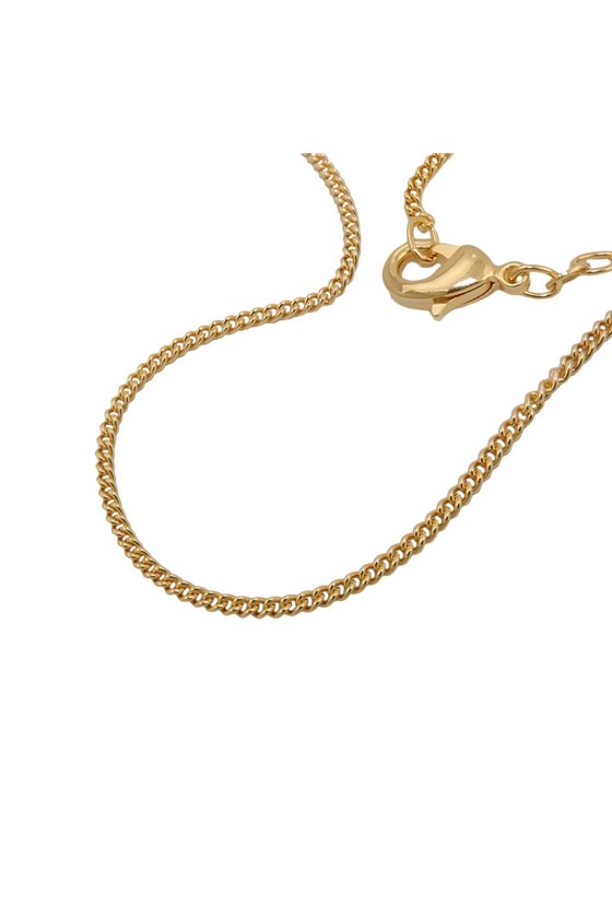 CHAIN CURB 50CM GOLD PLATED