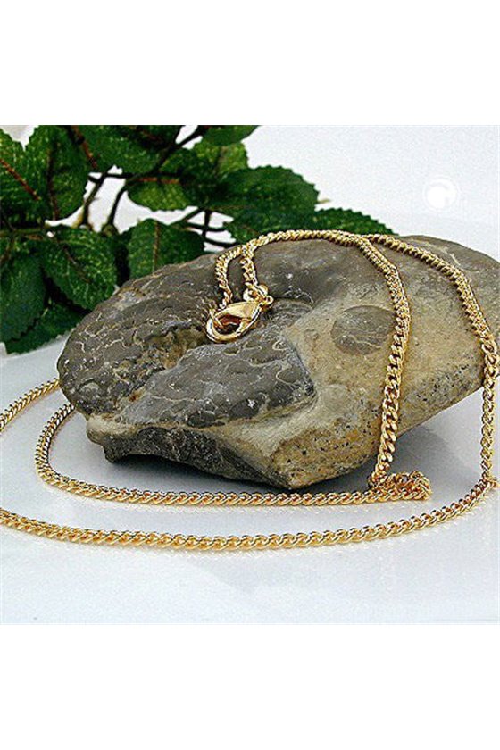CURB CHAIN 50CM GOLD PLATED