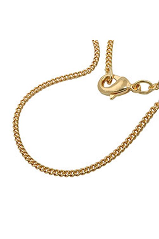 CURB CHAIN 50CM GOLD PLATED