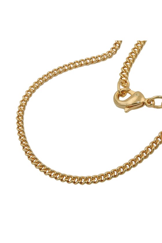 CURB CHAIN 50CM GOLD PLATED