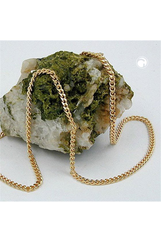 CURB CHAIN 60CM GOLD PLATED