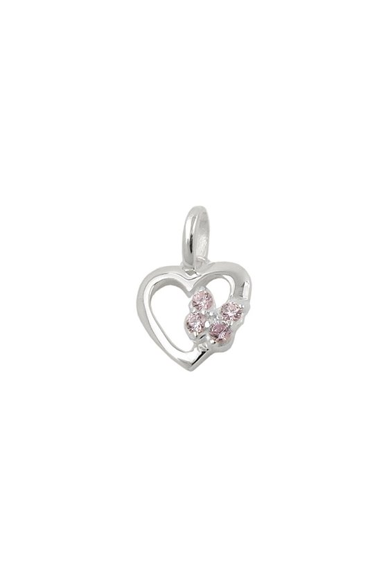 PENDANT HEART WITH BUTTERFLY SILVER 925