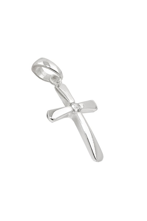 PENDANT CROSS WITH ZIRCONIA SILVER 925