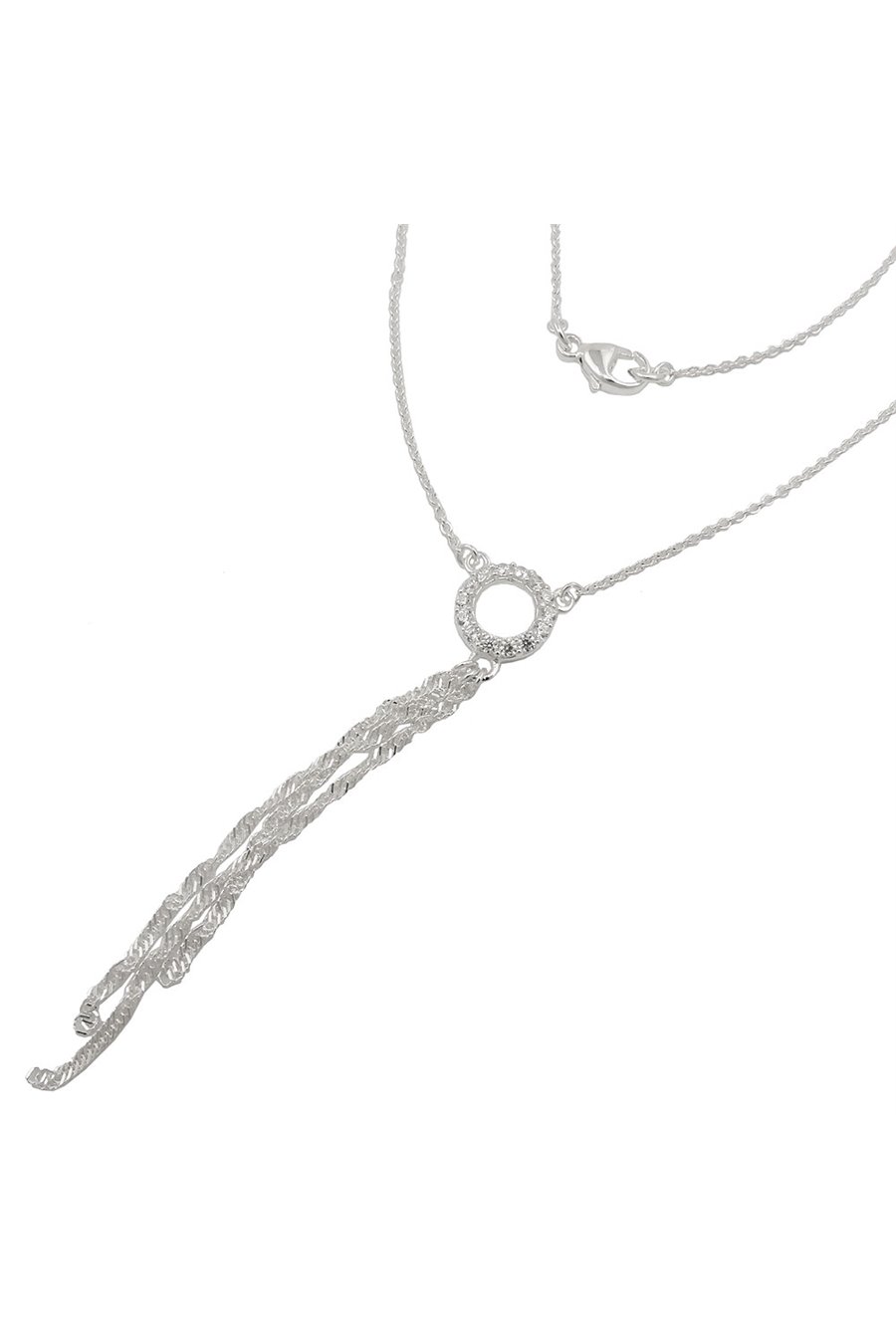 NECKLACE Y-CHAIN 3 CHAINS SILVER 925