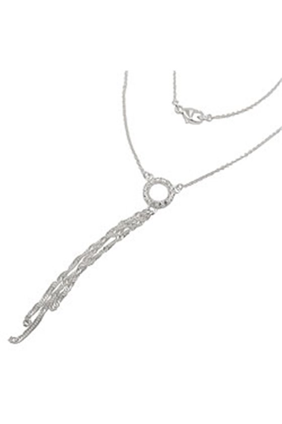 NECKLACE Y-CHAIN 3 CHAINS SILVER 925
