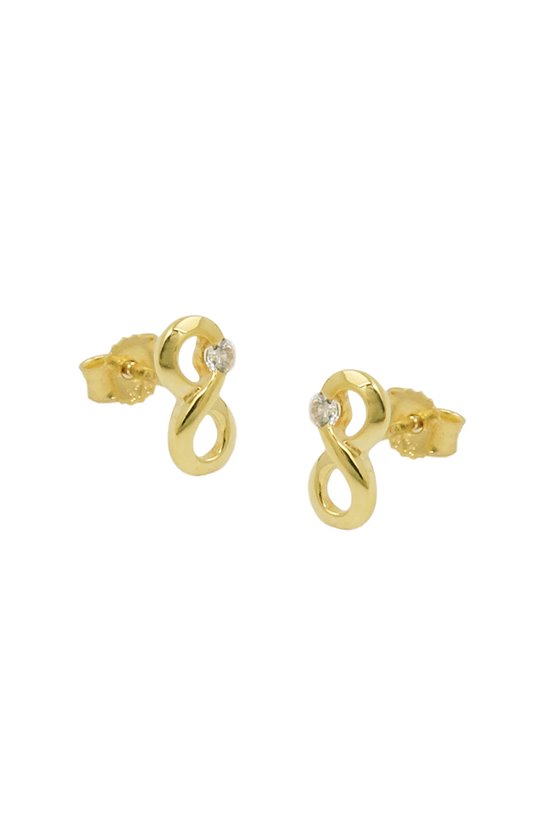 EARRING STUDS INFINITY-SIGN 9K GOLD