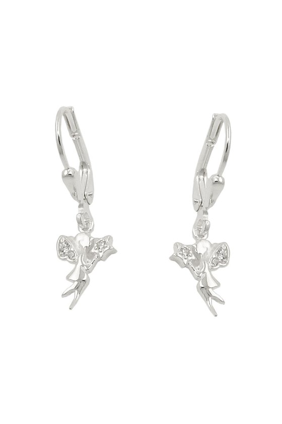 LEVERBACK EARRINGS ZIRCONIA SILVER 925