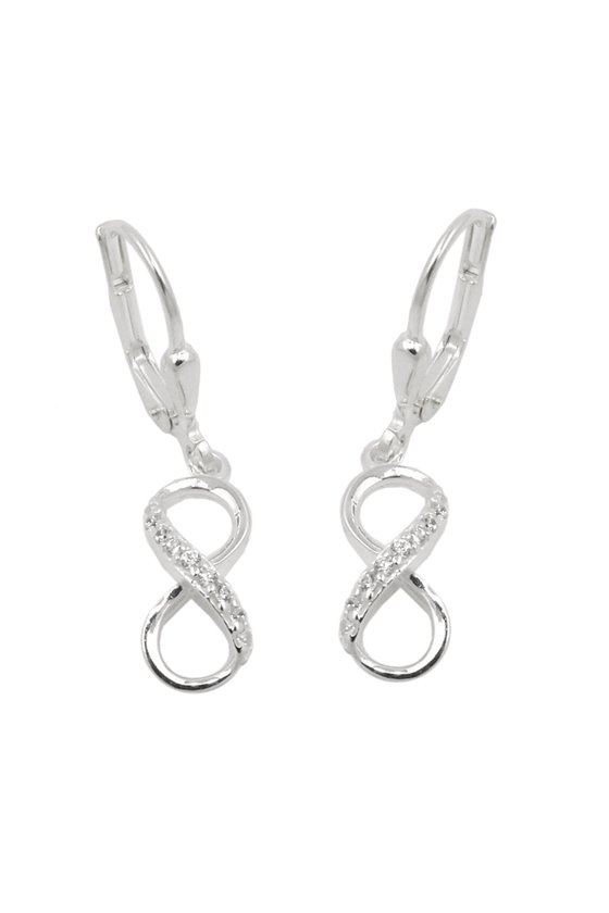 LEVERBACK EARRINGS INFINITY SILVER 925