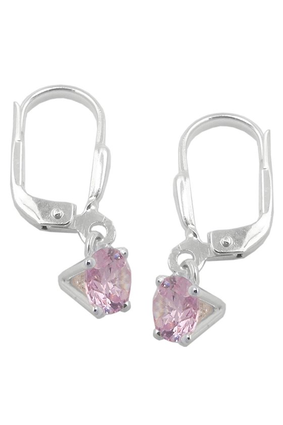 LEVERBACK EARRINGS ZIRCONIA SILVER 925