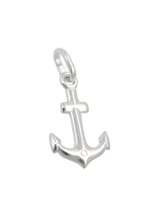 PENDANT ANCHOR POLISHED SILVER 925