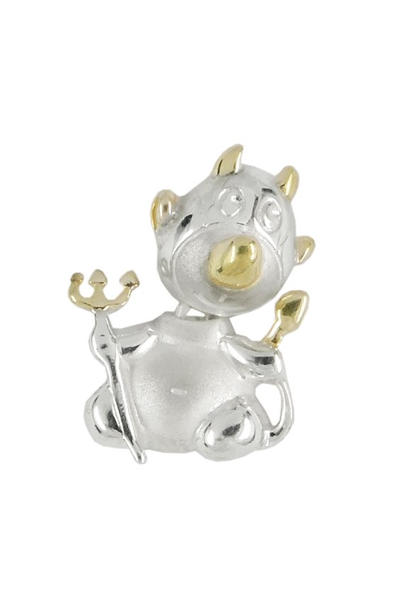 PENDANT DEVIL 2-TON POLISHED SILVER 925
