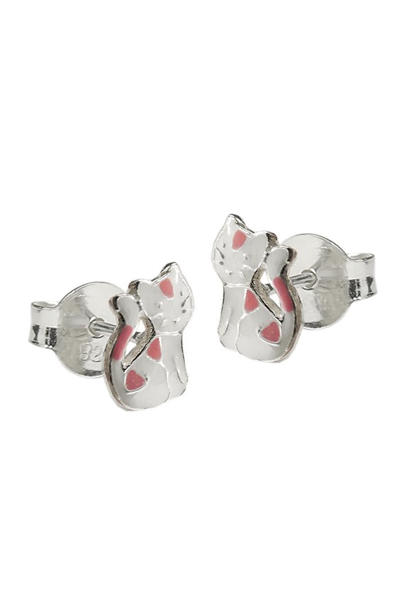 EARRINGS CAT SILVER 925