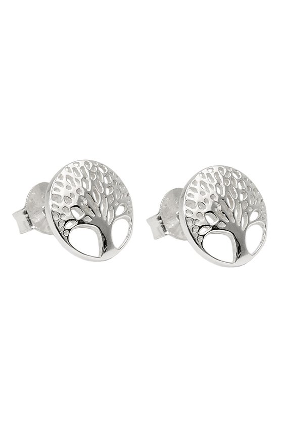EARRINGS STUDS TREE OF LIVE SILVER 925
