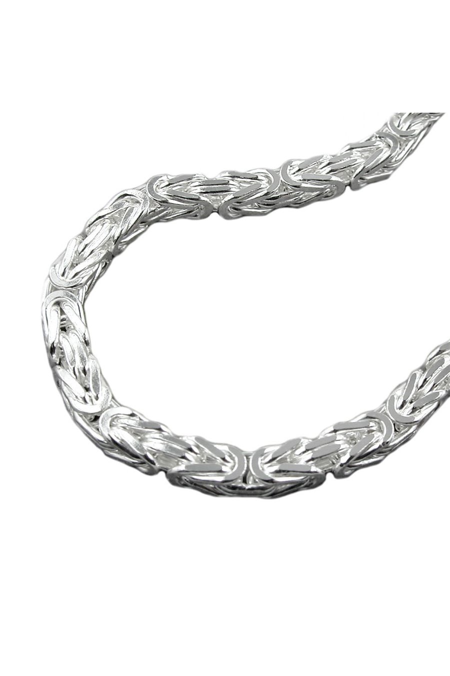 BYZANTINE CHAIN 8MM 80CM SILVER 925