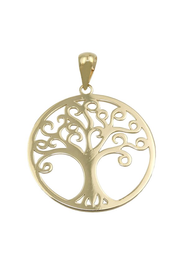 PENDANT TREE OF LIFE POLISHED 9K GOLD