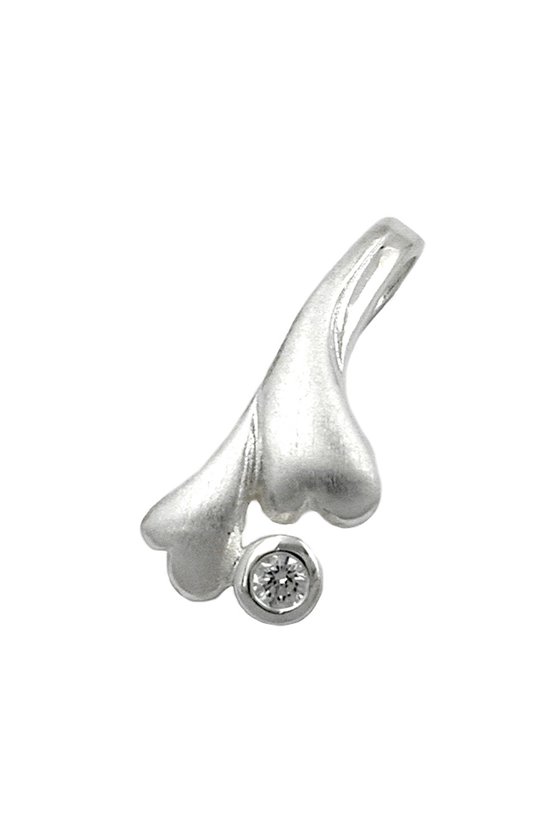 PENDANT 2 HEARTS ZIRCONIAS SILVER 925