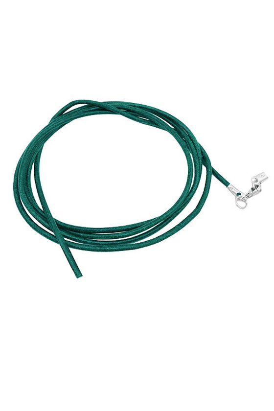 BAND LEATHER TURQUOISE SILVER CLASP 1
