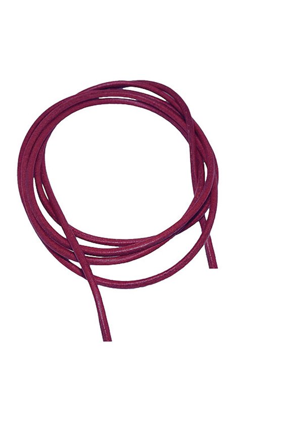 BAND LEATHER BERRY-PURPLE 2MM 100CM
