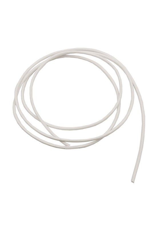 BAND LEATHER WHITE 2MM 100CM