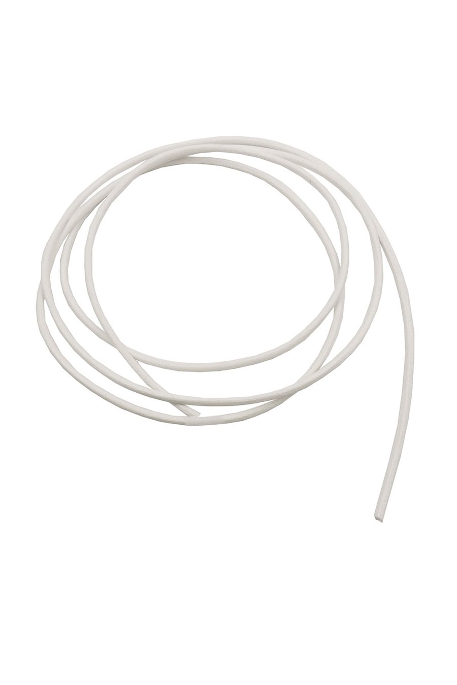 BAND LEATHER WHITE 2MM 100CM