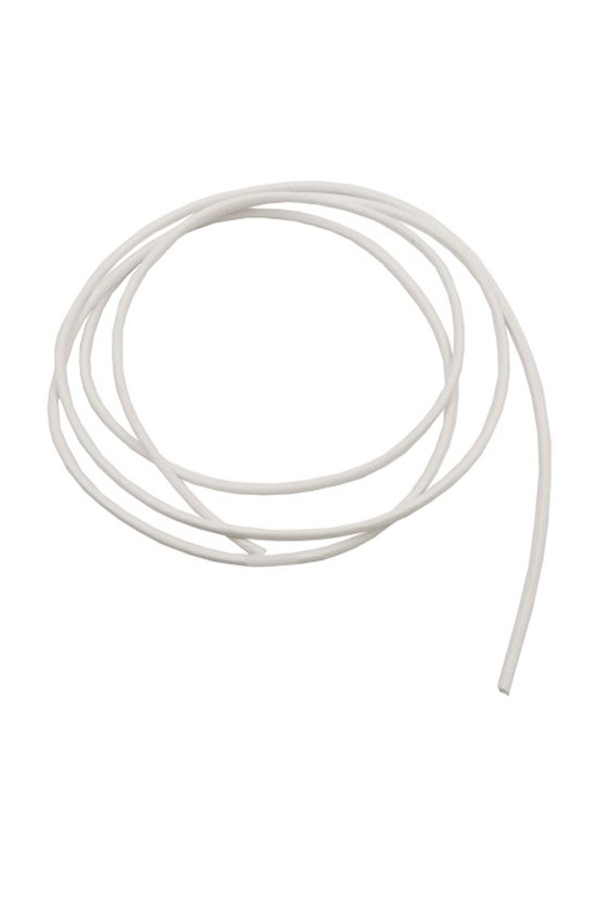 BAND LEATHER WHITE 2MM 100CM