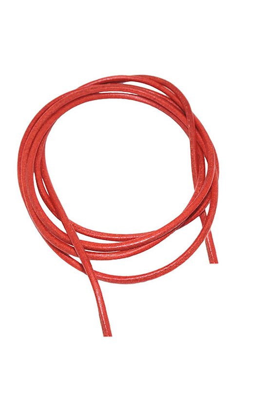 BAND LEATHER ORANGE 2MM 100CM