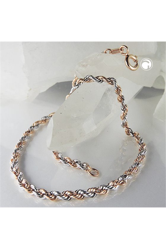 BRACELET ROPE-CHAIN 19CM 9K GOLD