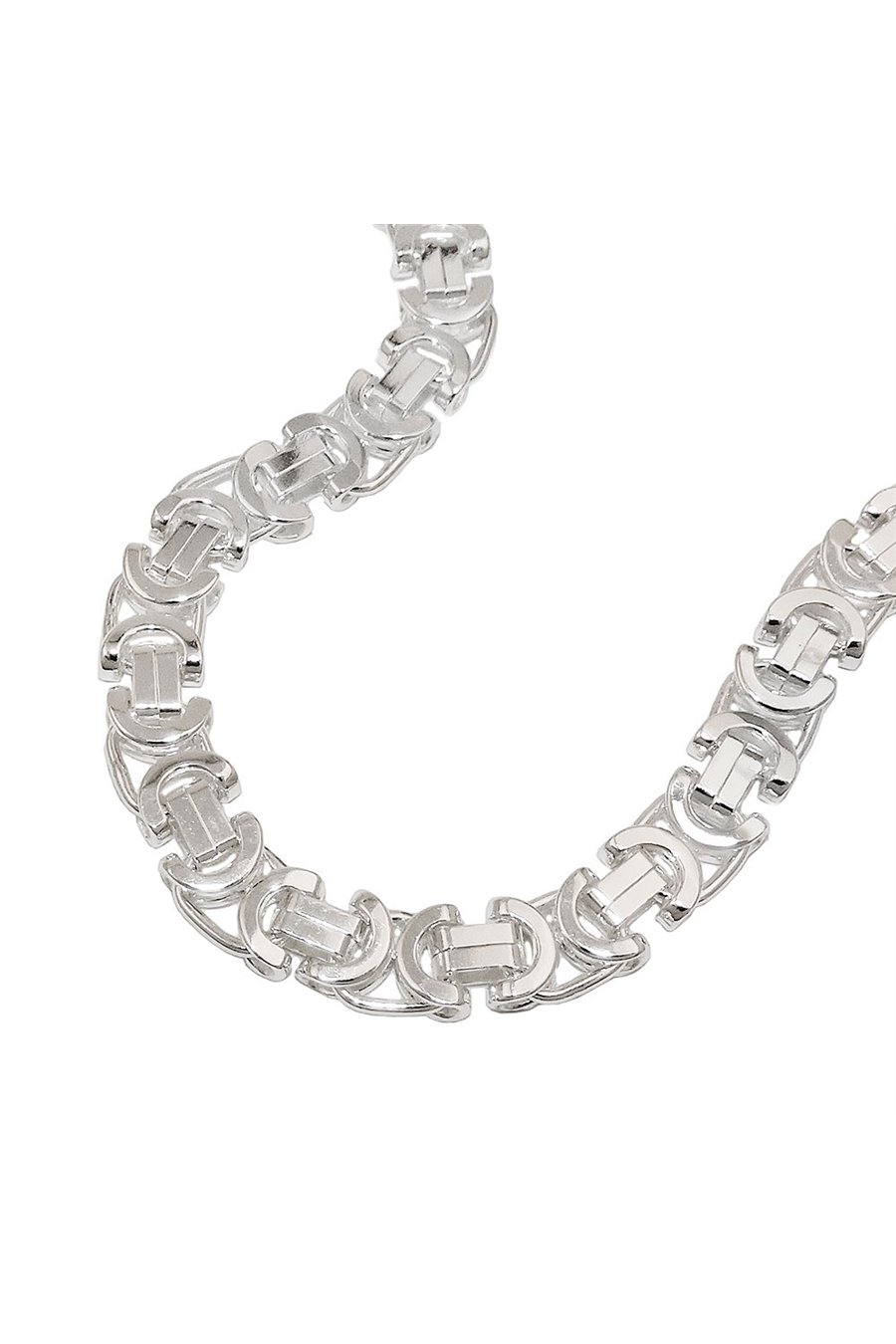 BYZANTINE CHAIN FLAT SILVER 925