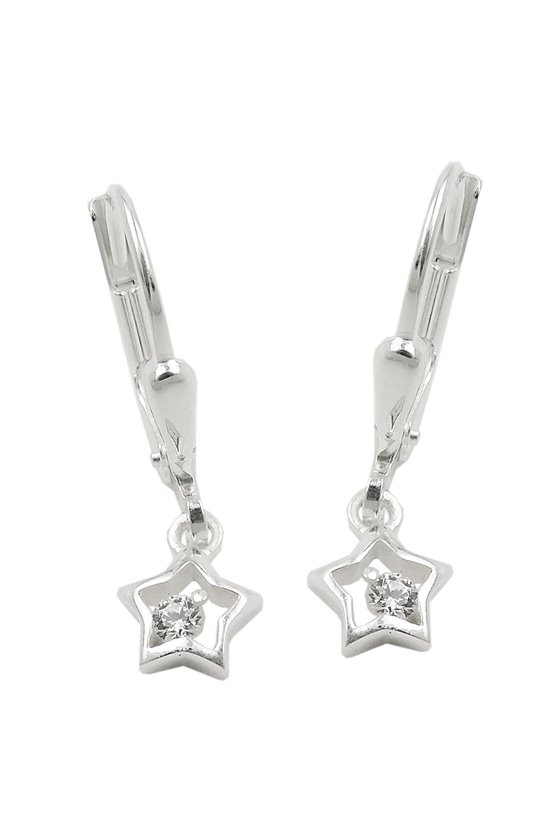 LEVERBACK EARRINGS ZIRCONIA SILVER 925