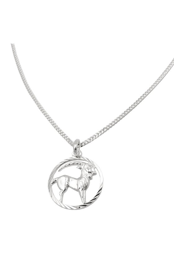 SET ZODIAC CAPRICORN + CHAIN SILVER 925